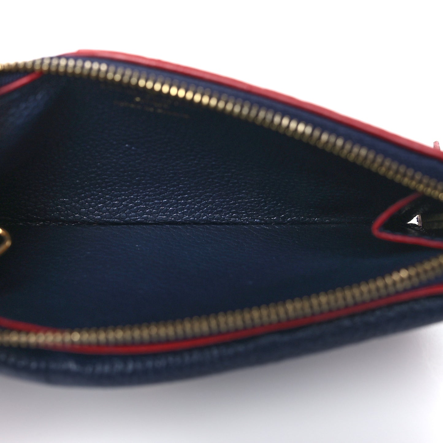 Empreinte Recto Verso Card Holder Marine Rouge