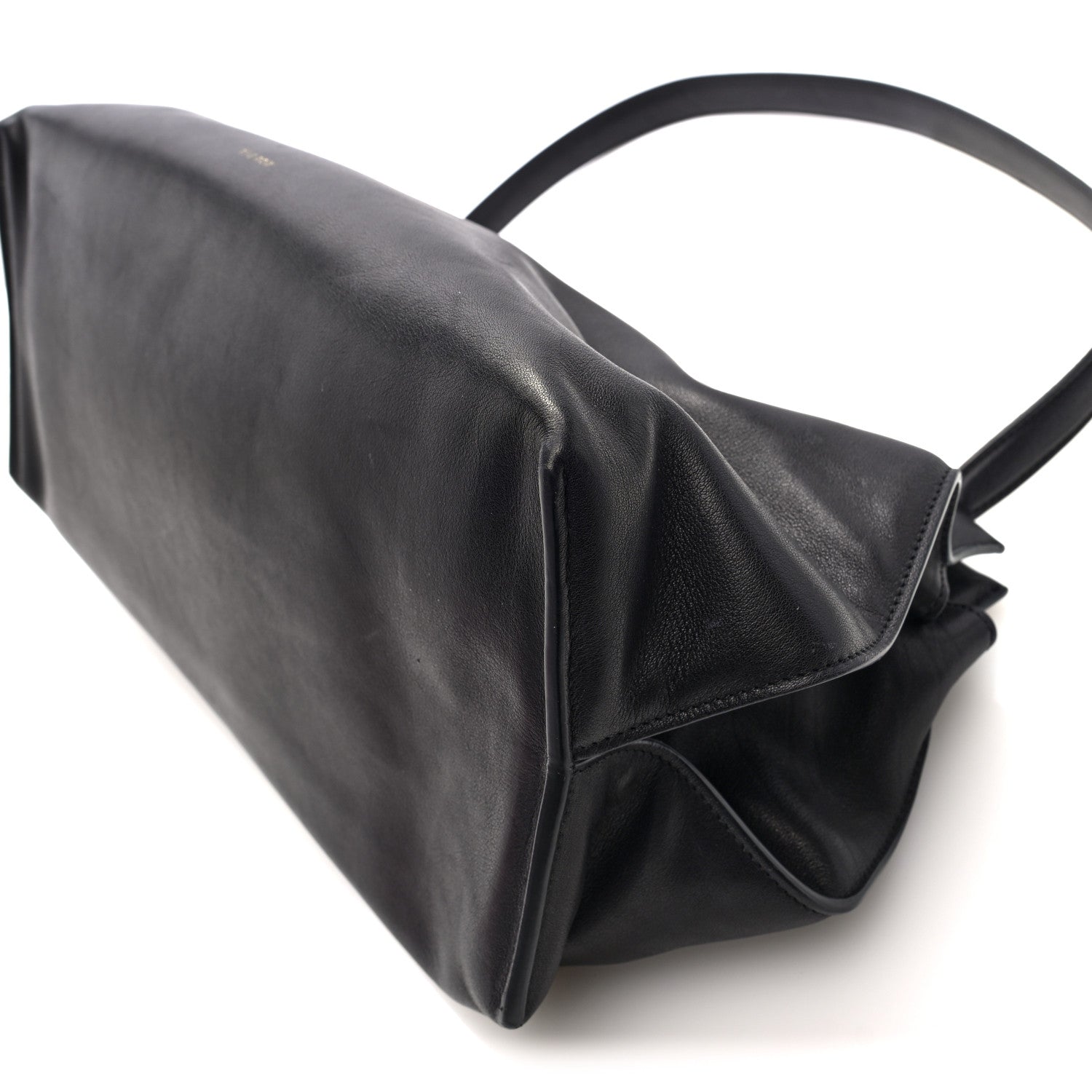 The Row Saddle Calfskin Sienna Shoulder Bag Black 9 of 9