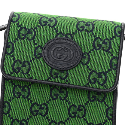 Gucci Monogram Multicolor Textured Calfskin Mini Retro Interlocking G Crossbody Bag Green Blue 9 of 9