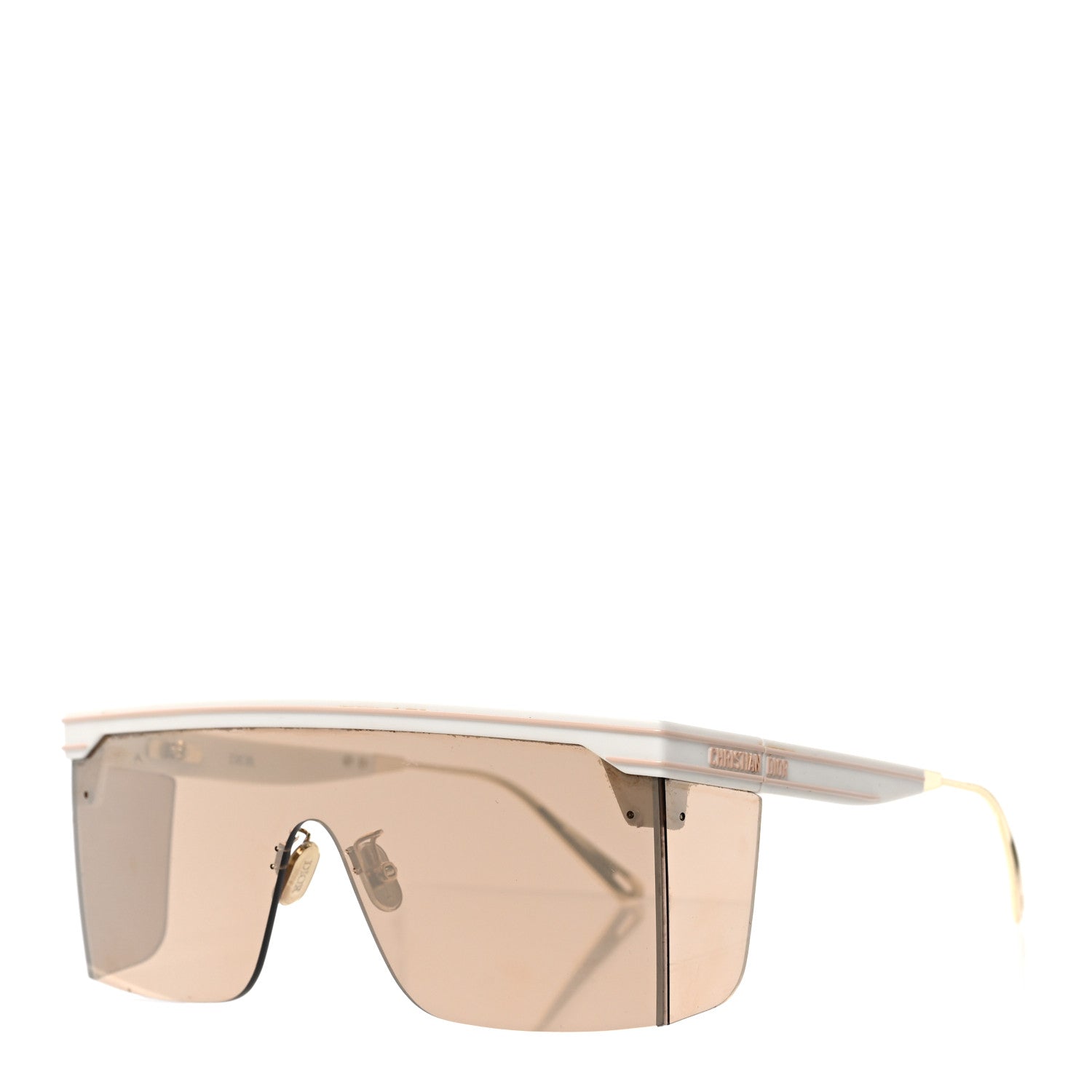 Christian Dior Oblique Diorclub M1U Mask Sunglasses White 1 of 6