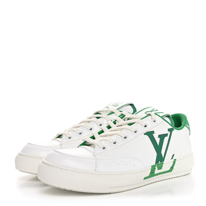 Louis Vuitton Calfskin Charlie Sneaker 37 White Green 4 of 8