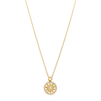 Harry Winston 18K Yellow Gold Diamond Winston Gates Pendant Necklace 1 of 6