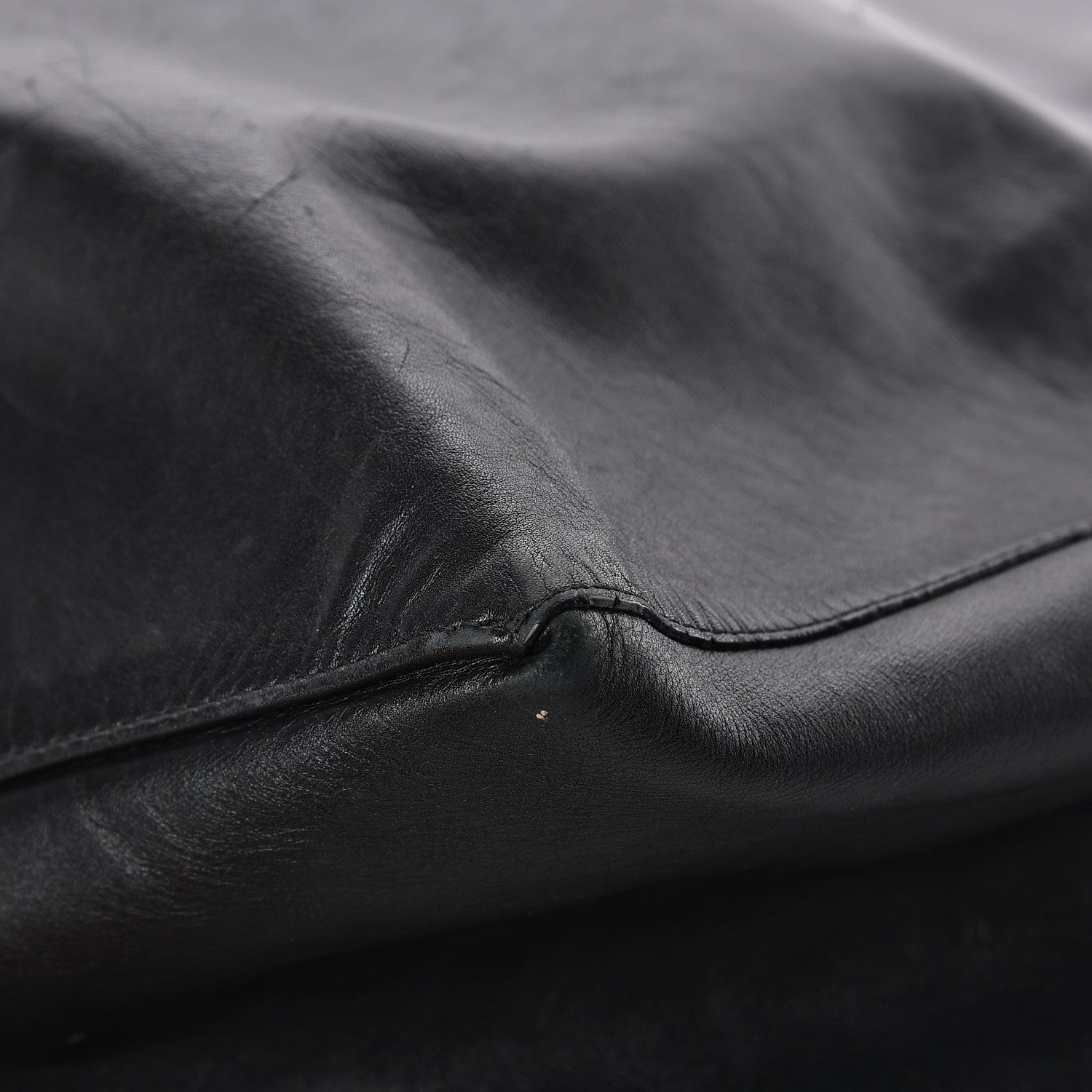 Celine Lambskin Horizontal Cabas Black 15 of 16