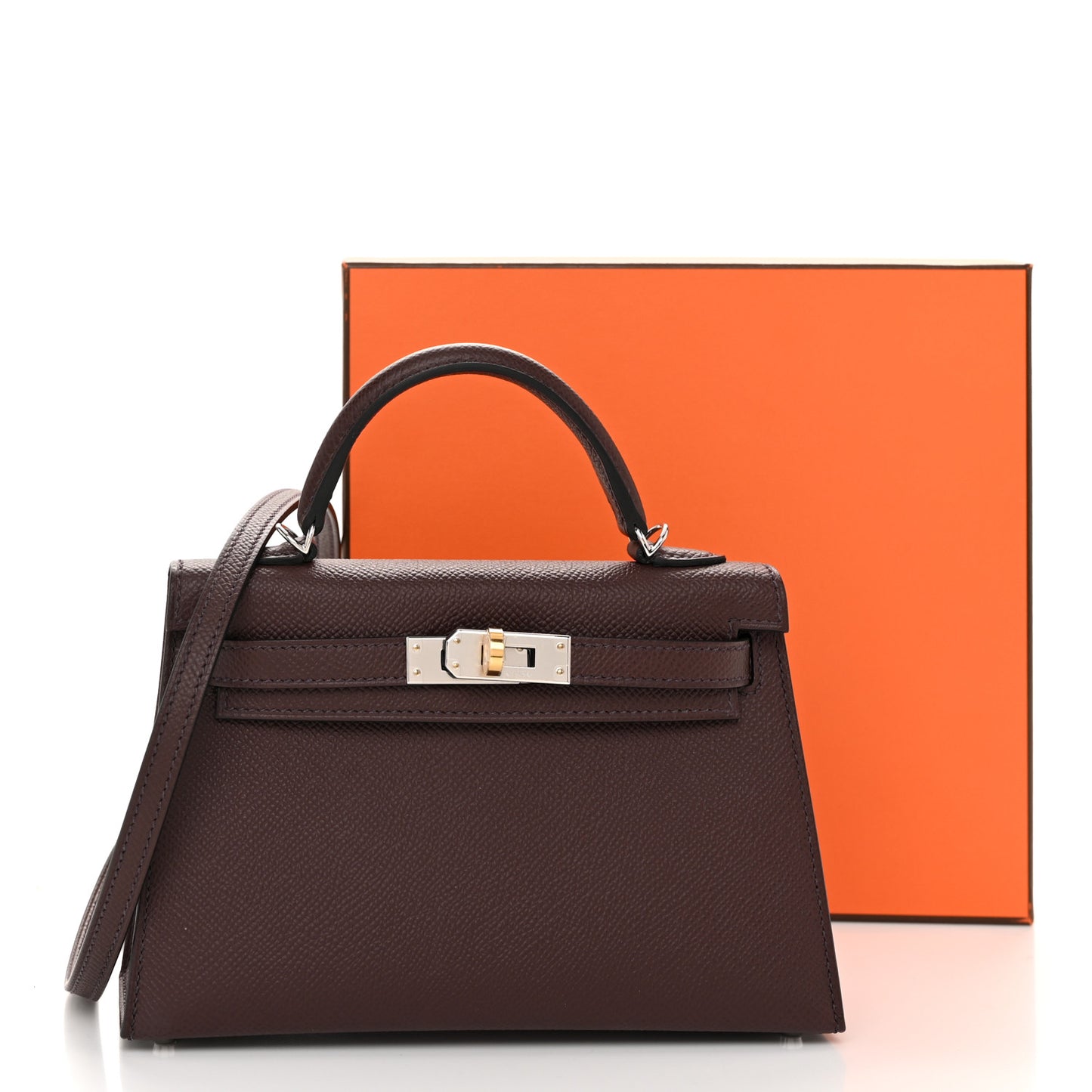 Epsom Mini Kelly Sellier 20 Rouge Sellier