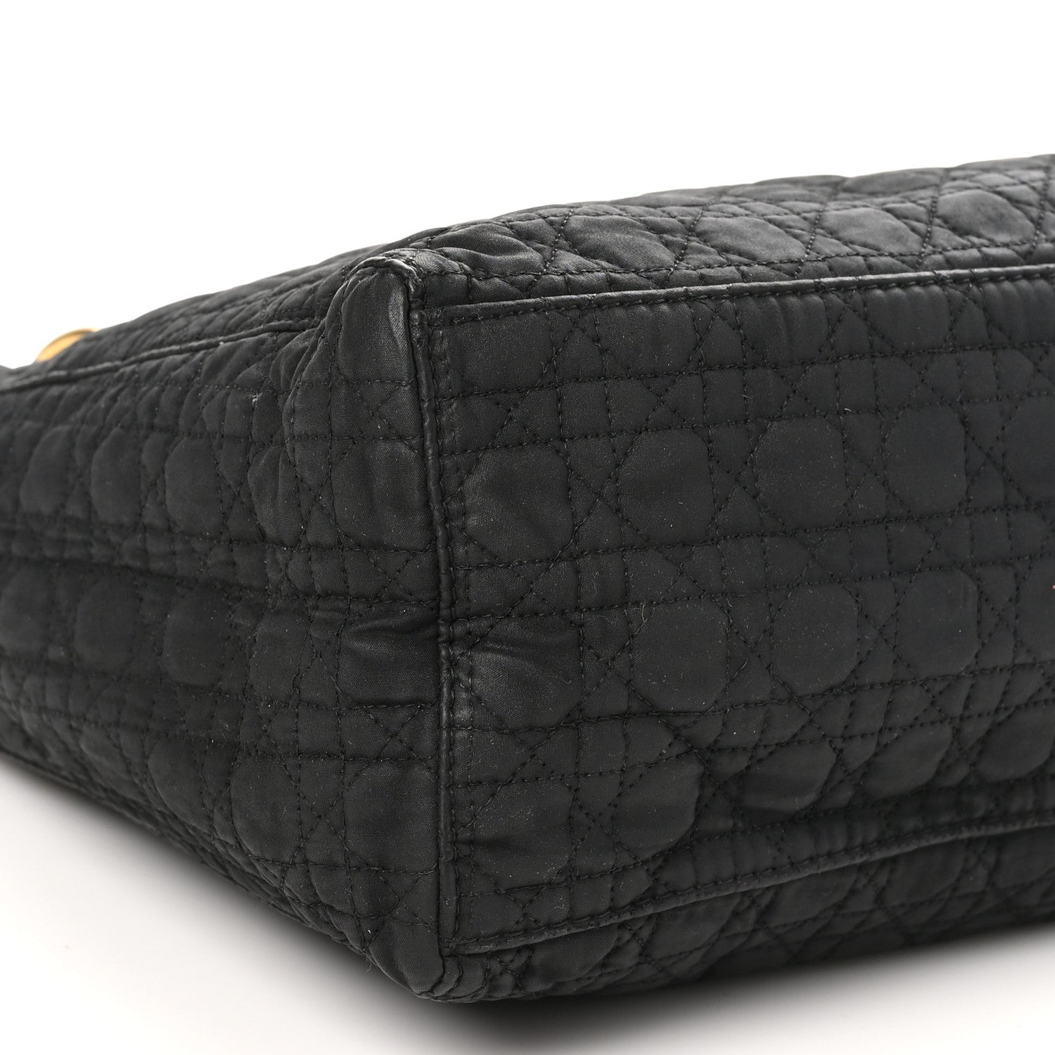 Christian Dior Nylon Cannage Medium Lady Dior Black 10 of 12