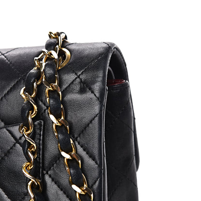 Chanel Lambskin Quilted Small Double Flap Black 13 of 20