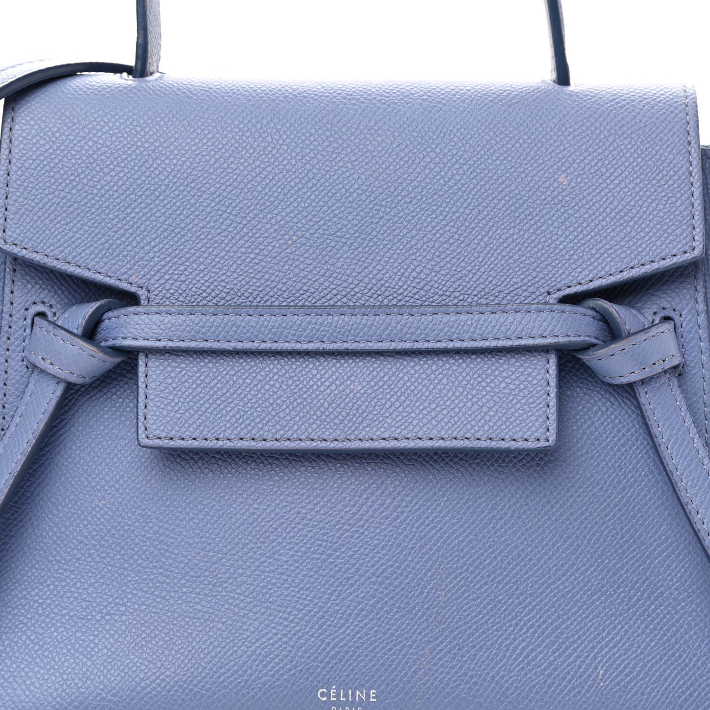 Grained Calfskin Nano Belt Bag Amethyst