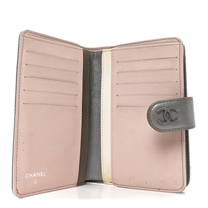 Chanel Metallic Aged Calfskin Quilted Palette Flap Wallet Silver 5 of 9