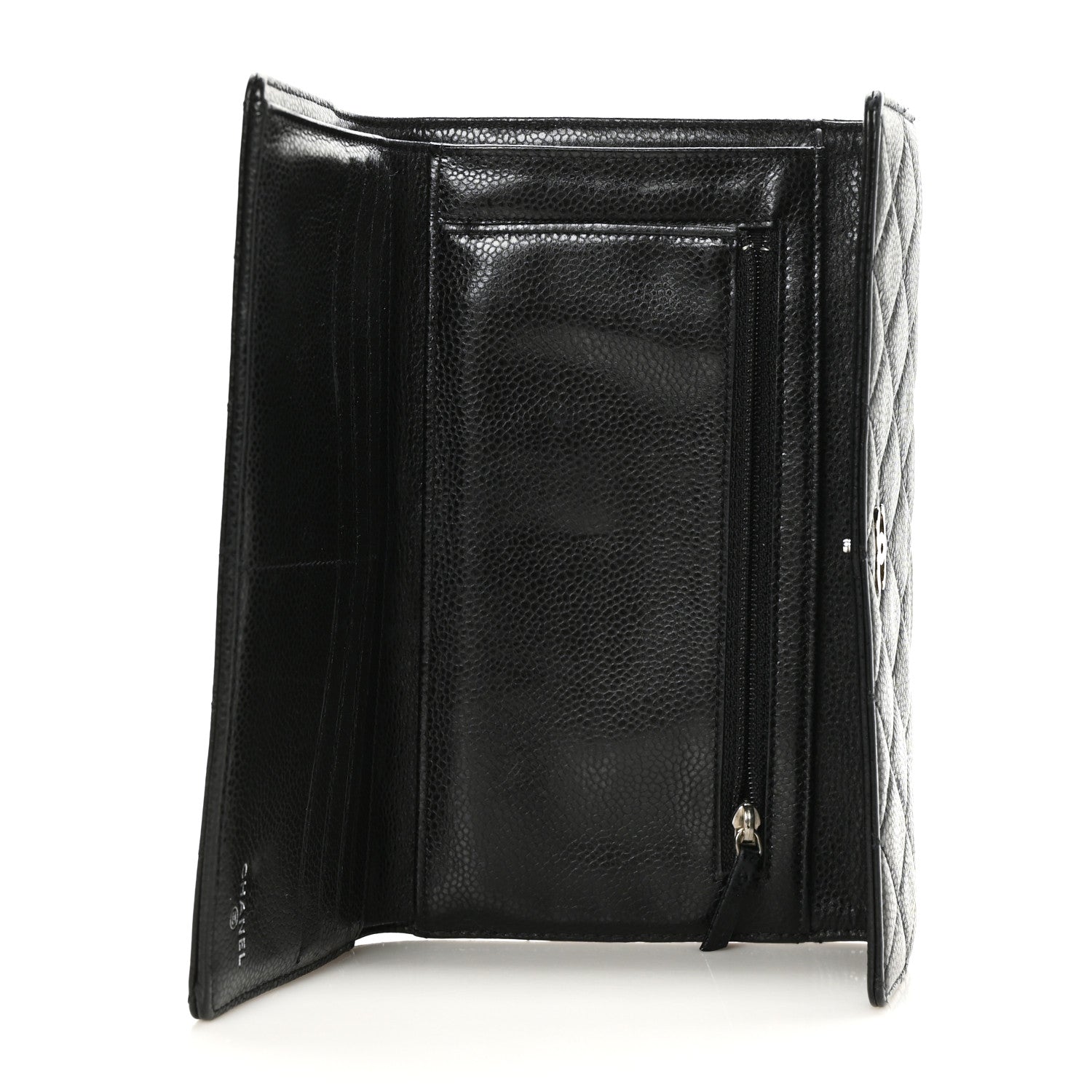 Chanel Caviar Quilted Large Flap Wallet Black 5 of 7