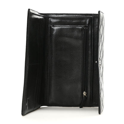 Chanel Caviar Quilted Large Flap Wallet Black 5 of 7