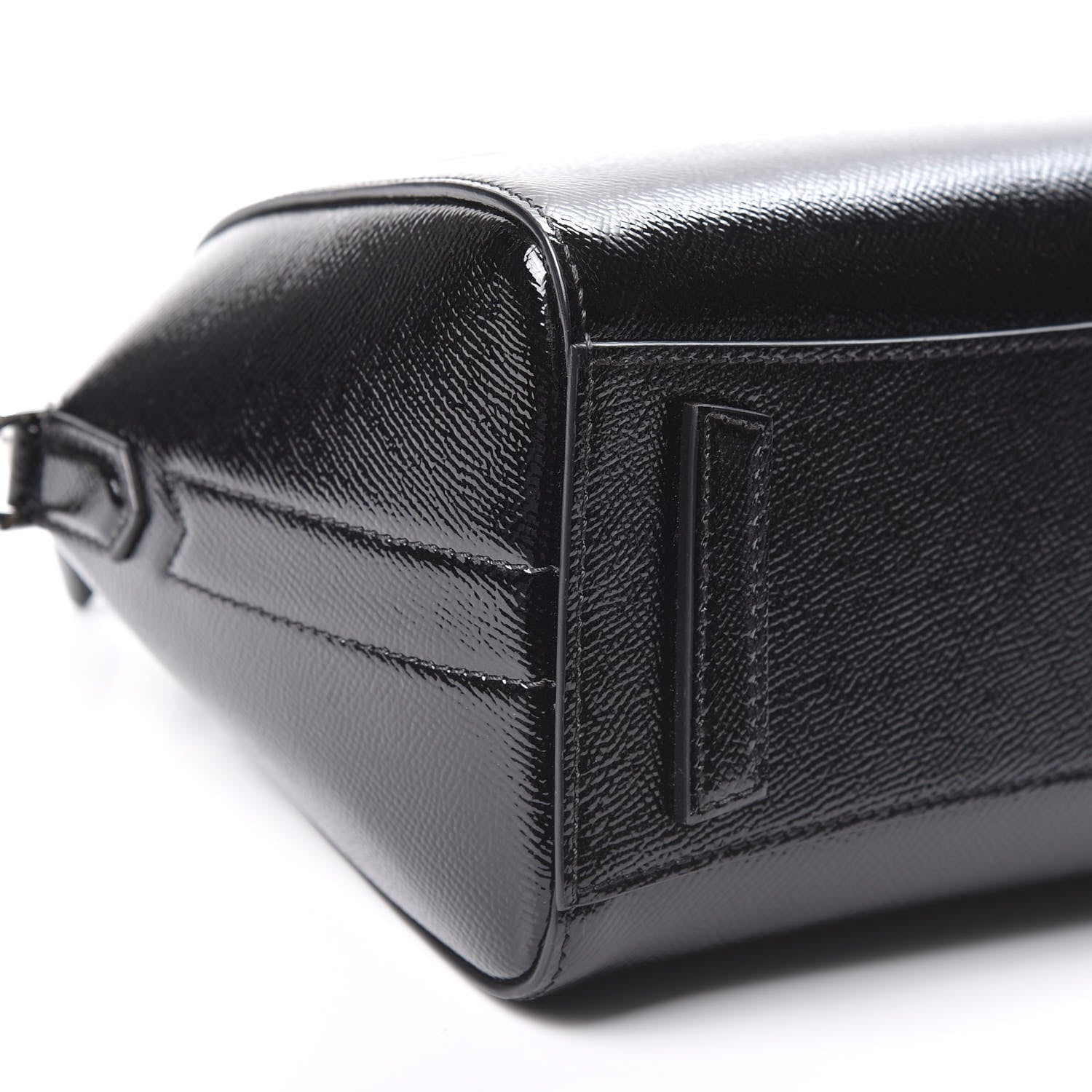 Givenchy Textured Patent Calfskin Mini Antigona Black 6 of 10
