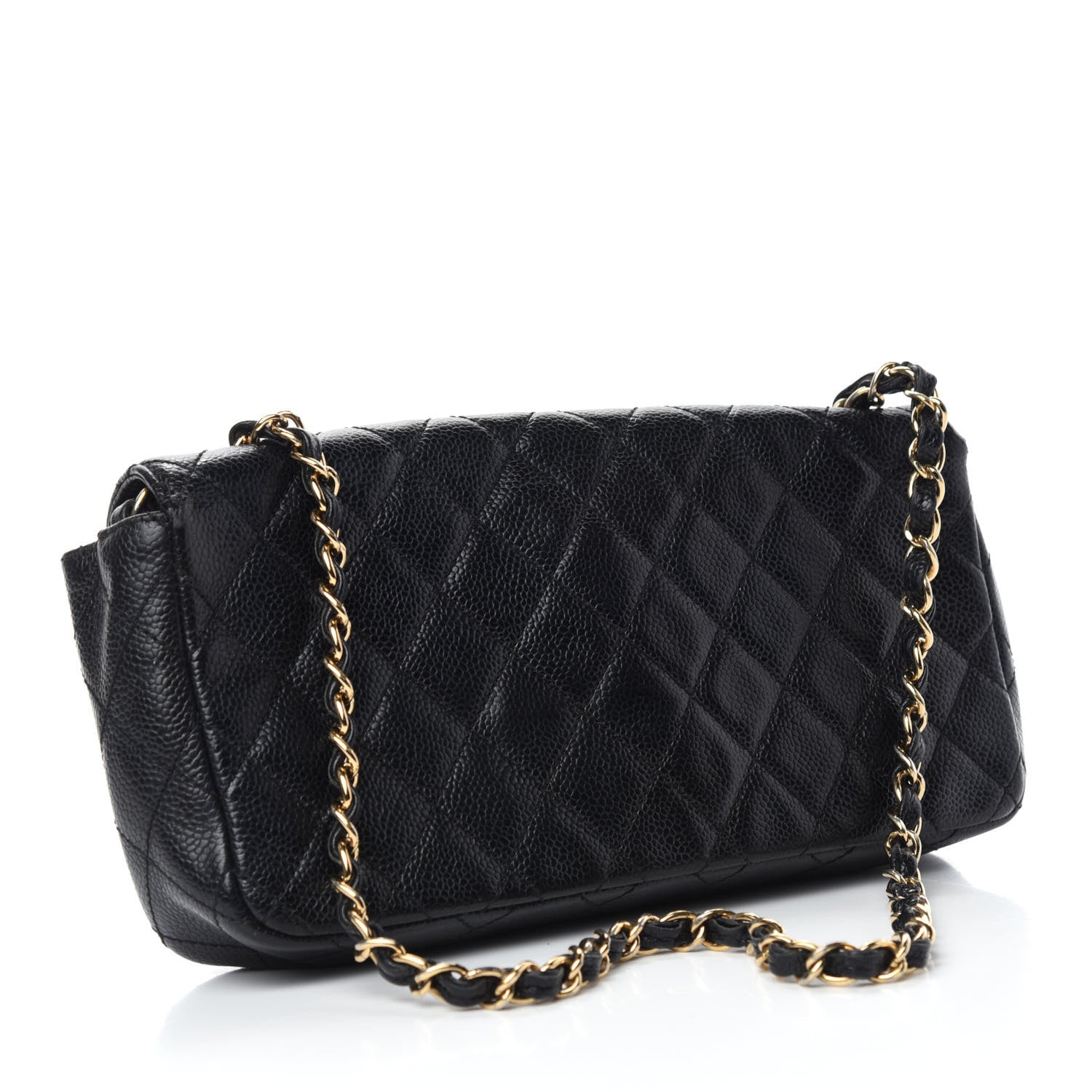 Chanel Caviar Quilted East West Flap Black 3 of 10