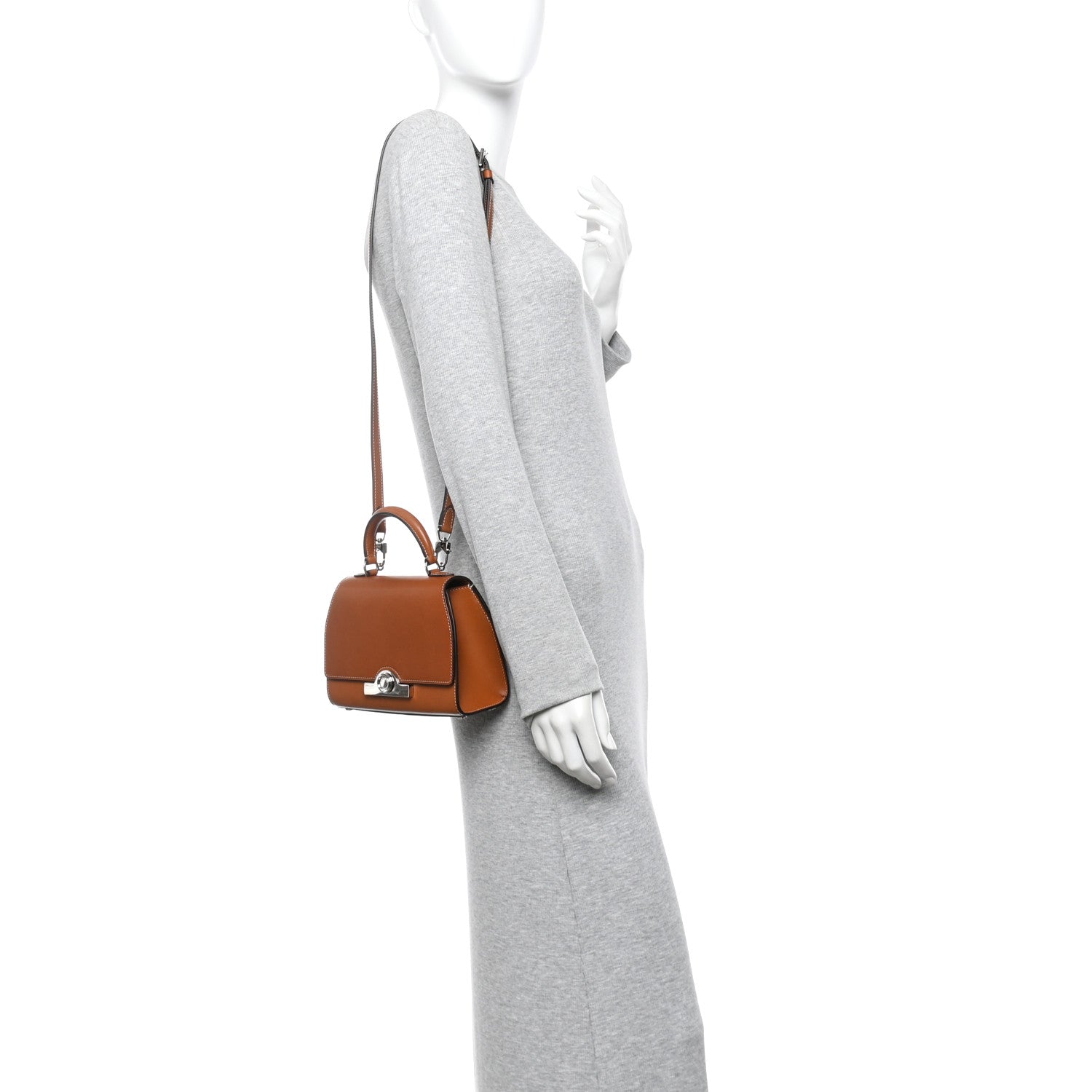 Moynat Barenia Rejane BB Cognac 2 of 9