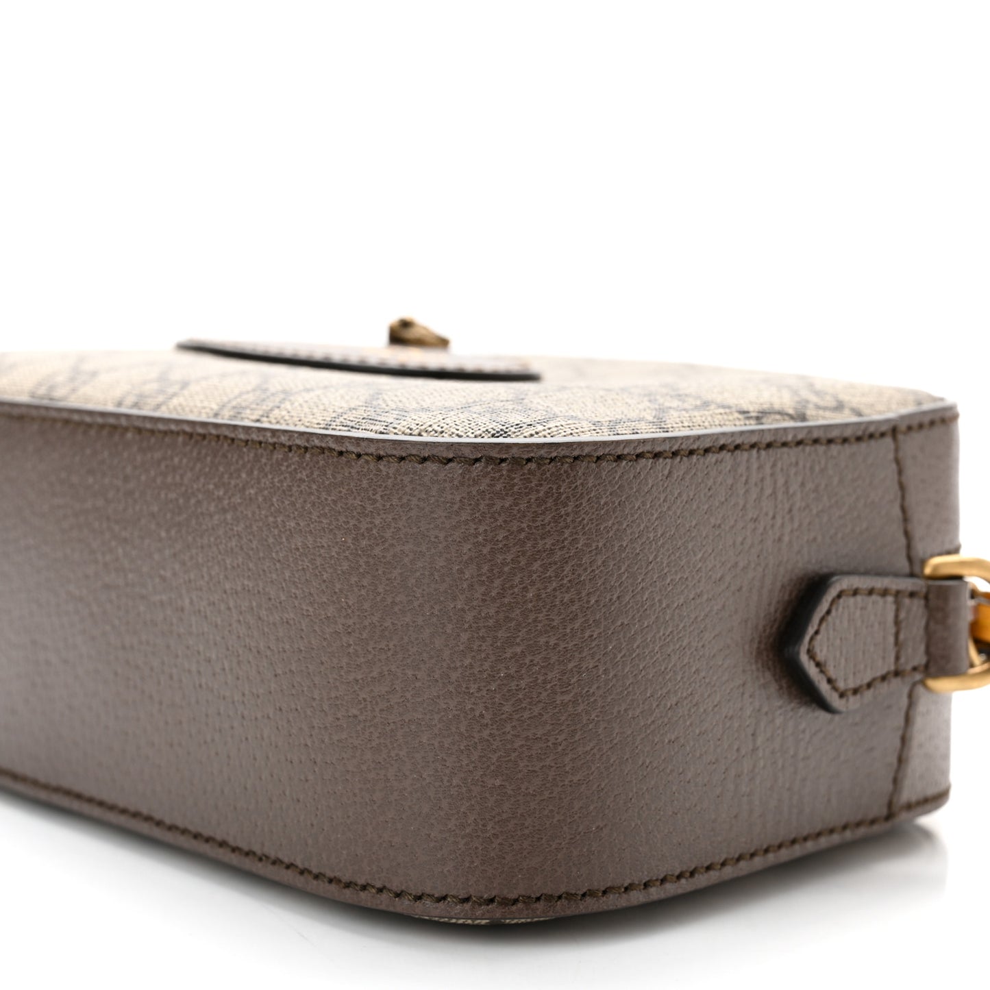 GG Supreme Monogram Web Neo Vintage Shoulder Bag Beige New Acero Crop
