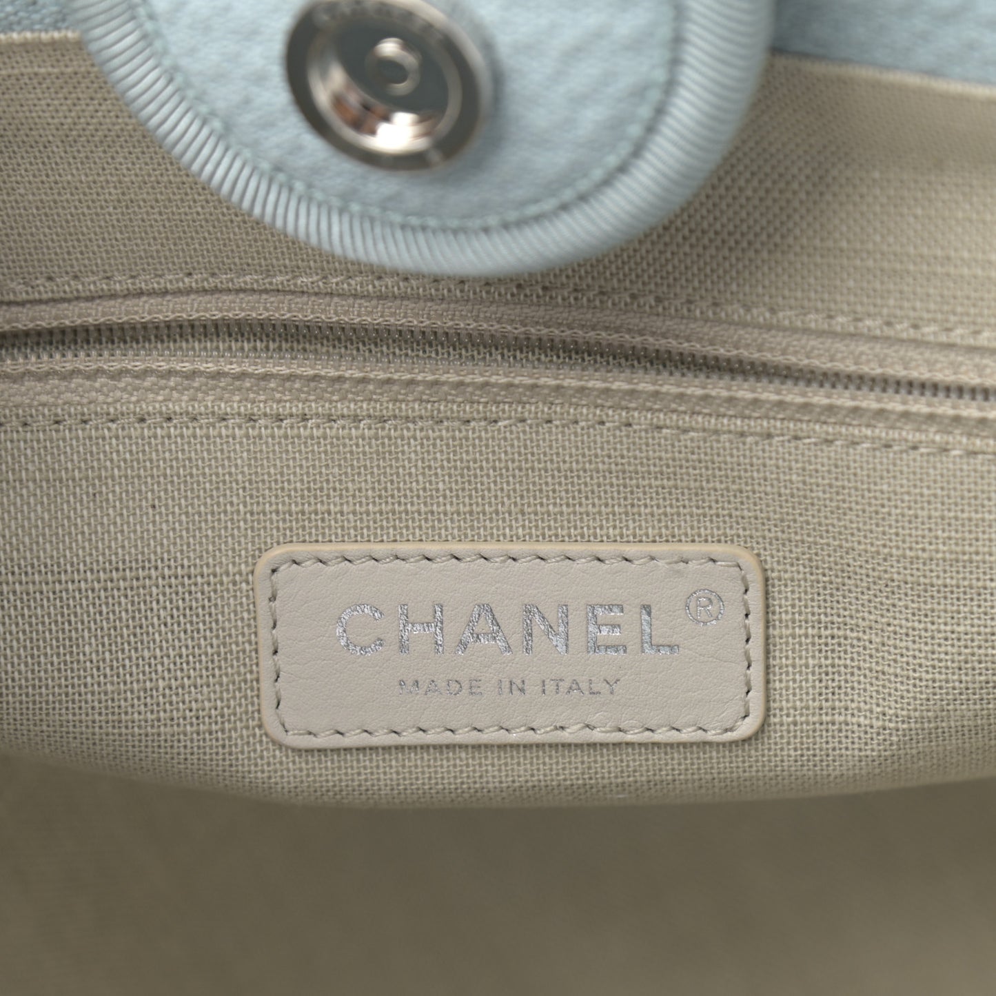 Mixed Fibers Small Deauville Tote Light Blue