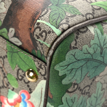 Gucci GG Supreme Monogram Tian Medium Boston Beige Multicolor New Acero 11 of 11