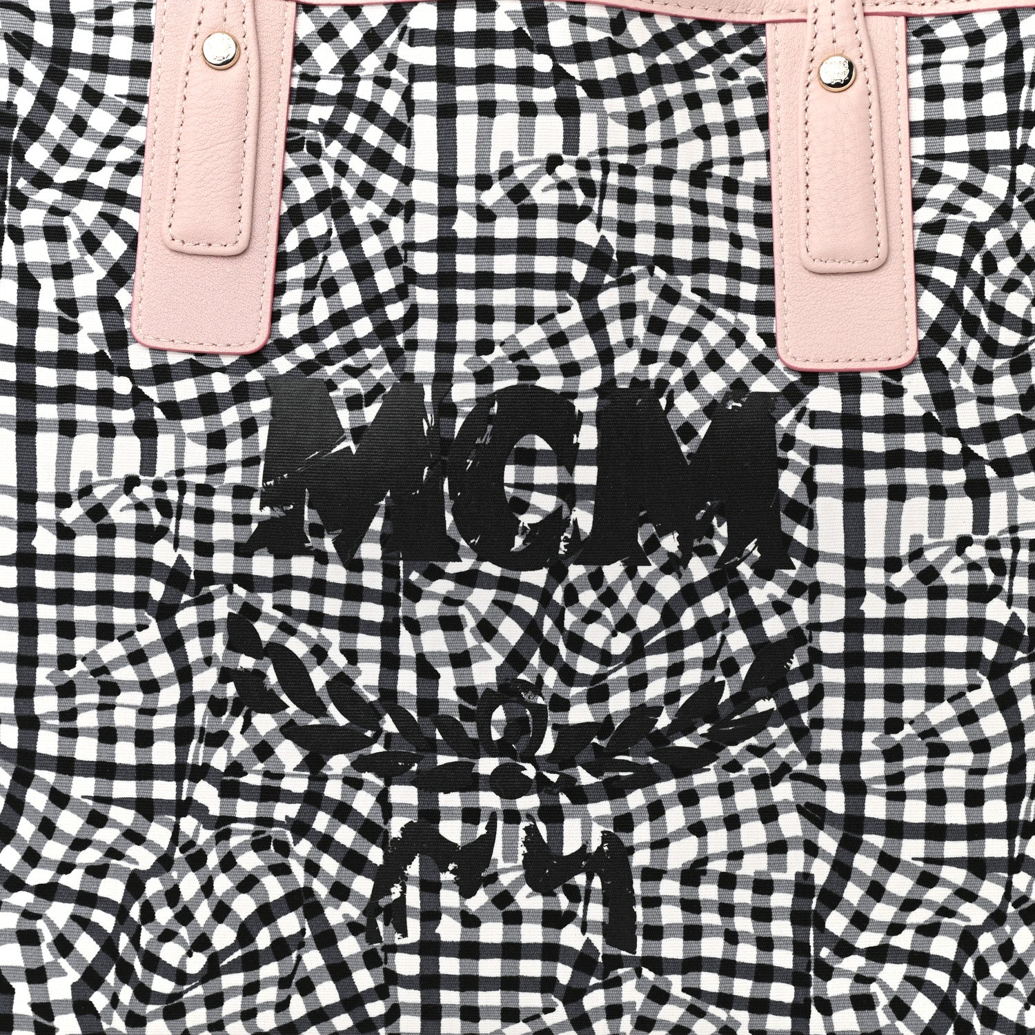MCM Visetos Medium Liz Reversible Shopper Tote Powder Pink 12 of 16