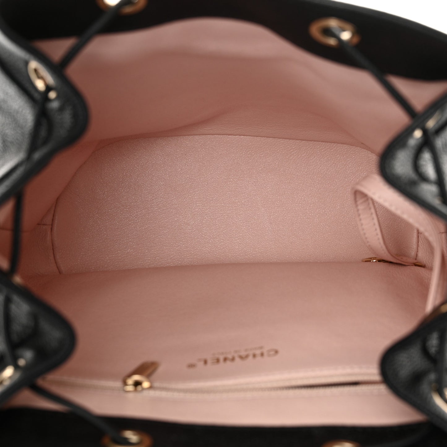 Caviar Quilted Backpack Black
