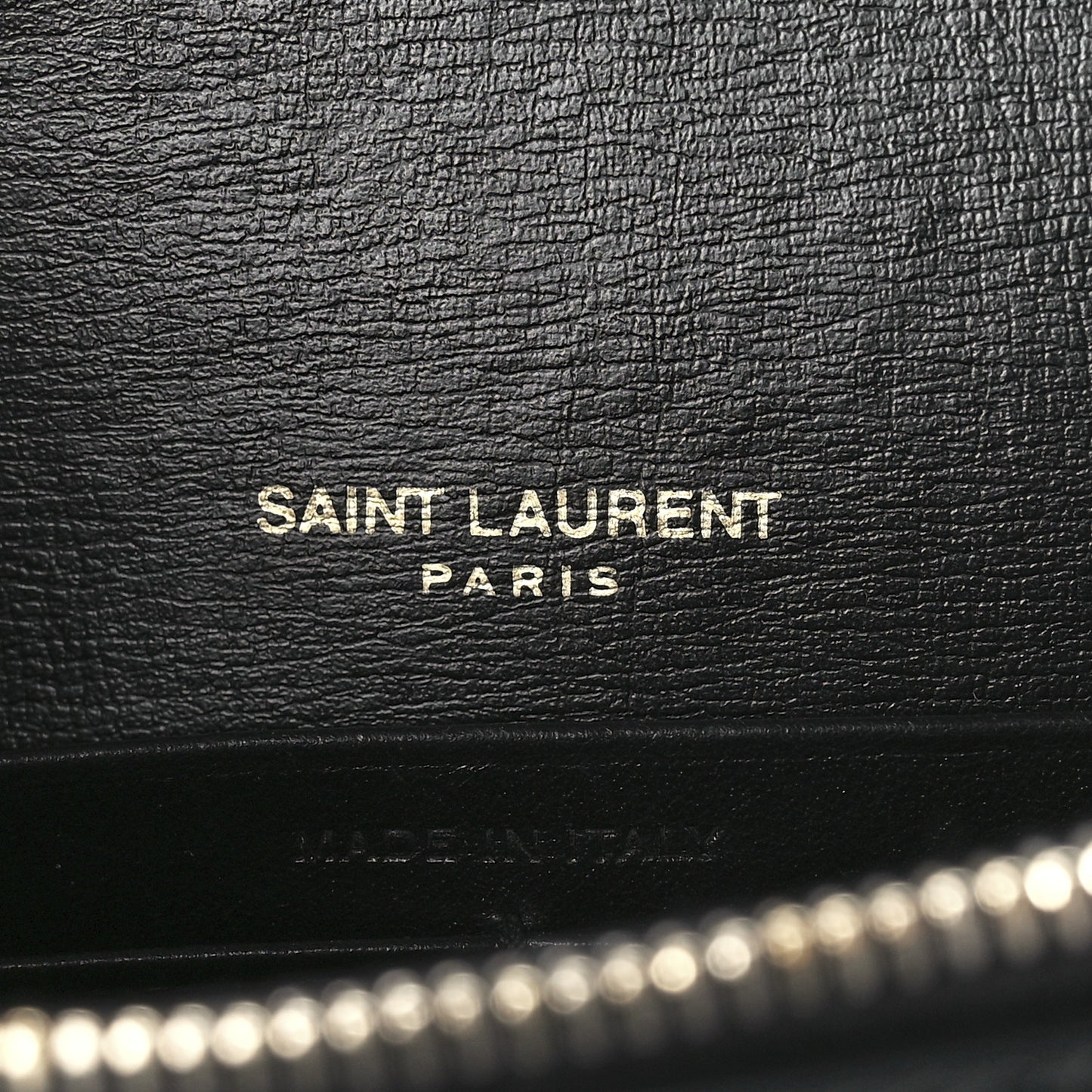 Calfskin Monogram Sunset Chain Wallet Black