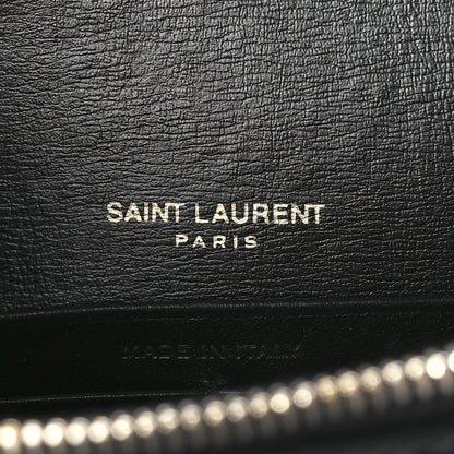 Saint Laurent Calfskin Monogram Sunset Chain Wallet Black 6 of 11