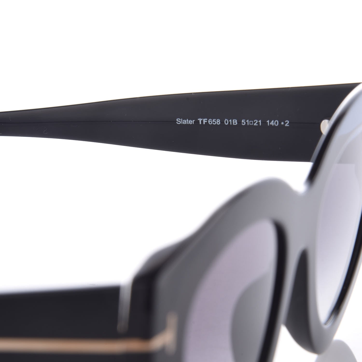 Tom Ford Slater Cat Eye Sunglasses TF658 Black 5 of 7
