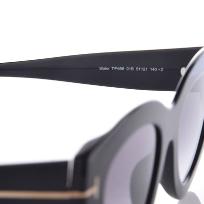 Tom Ford Slater Cat Eye Sunglasses TF658 Black 5 of 7