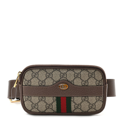 Gucci GG Supreme Monogram Ophidia Belted iPhone Case 90 36 Dark Brown 1 of 11