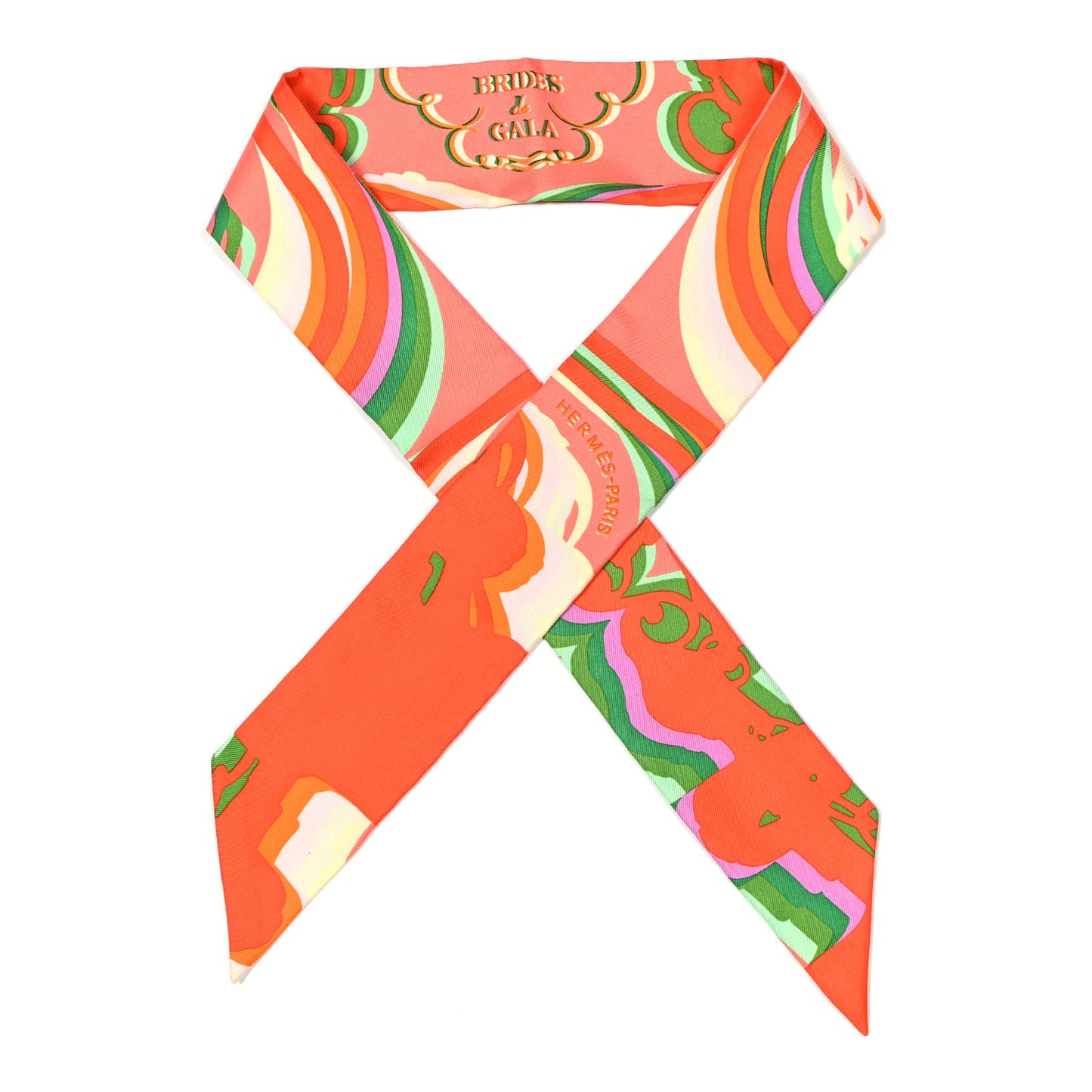 Silk Brides De Gala Shadow Twilly Orange Vert Corail