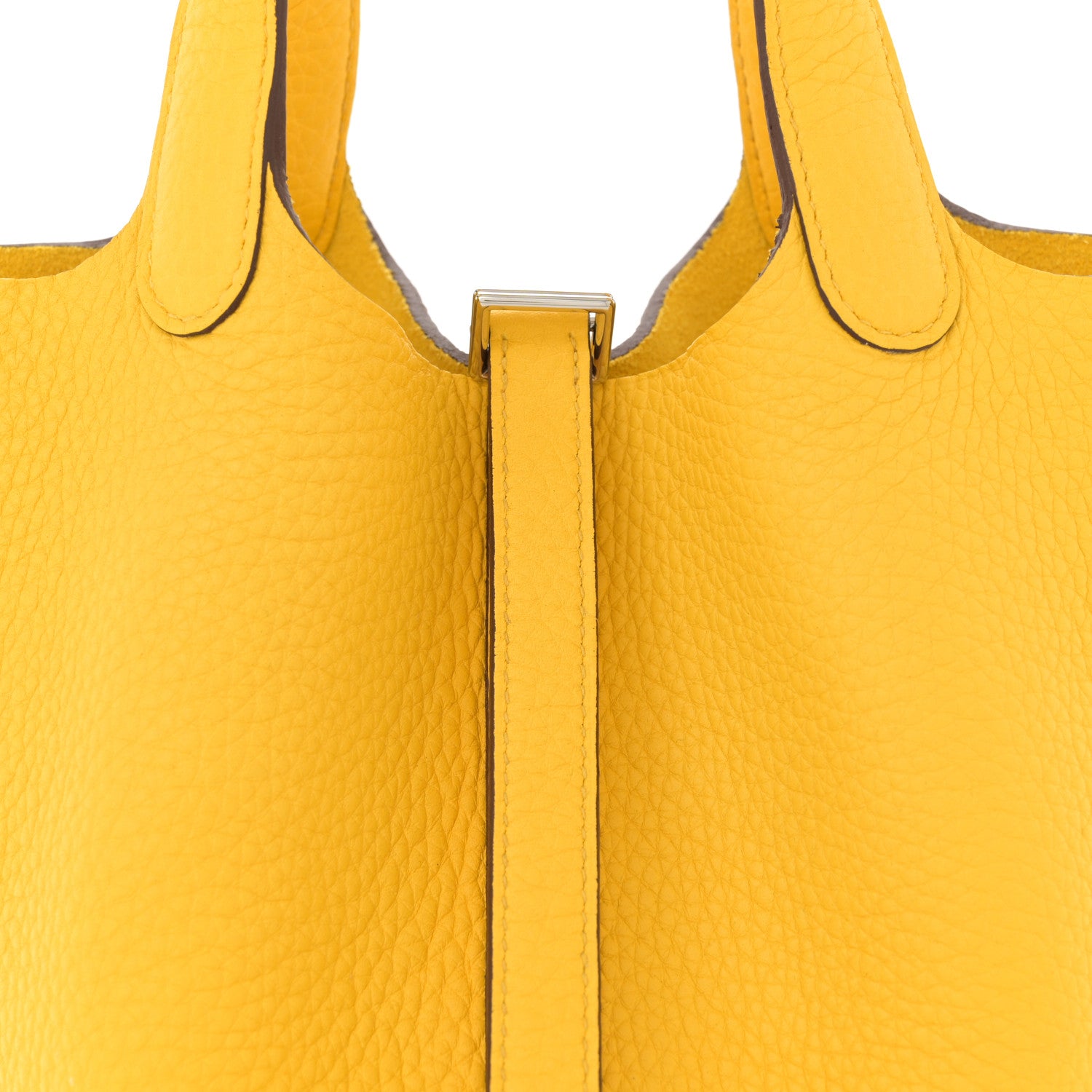 Hermes Taurillon Clemence Picotin Lock 18 PM Jaune De Naples 8 of 11