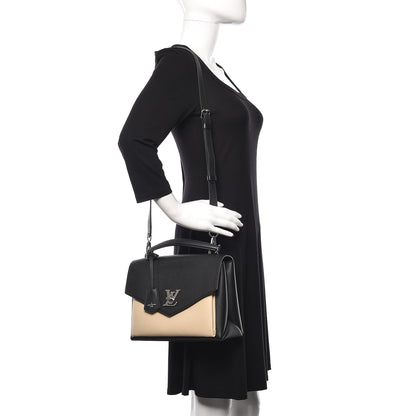 Louis Vuitton Soft Calfskin My Lockme Top Handle Vanille Black 3 of 10