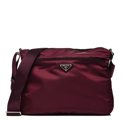 Prada Nylon Vela Messenger Bag Granato 1 of 9