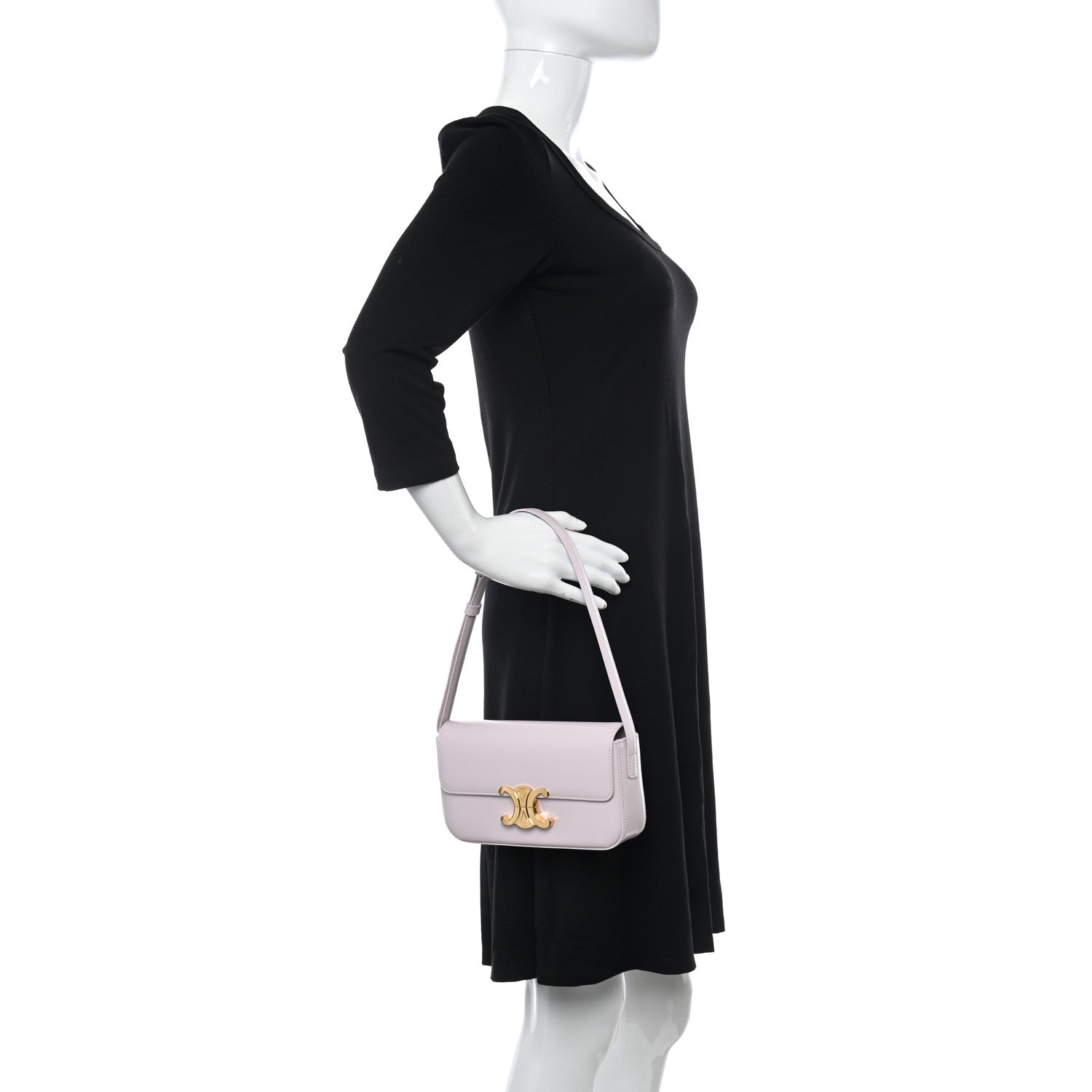 Celine Shiny Calfskin Triomphe Peony 2 of 11