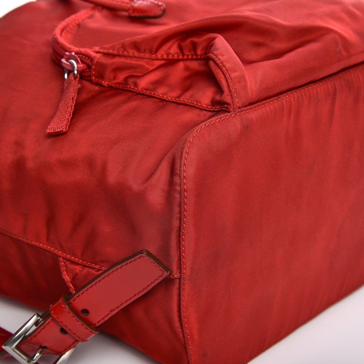 Prada Nylon Vela Medium Backpack Rosso 12 of 12