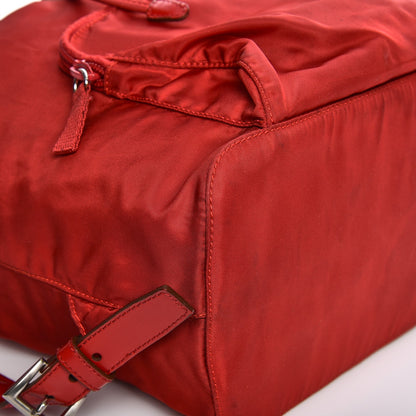 Prada Nylon Vela Medium Backpack Rosso 12 of 12