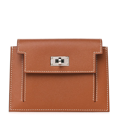 Hermes Epsom Kelly Pocket Compact Wallet Gold 1 of 8