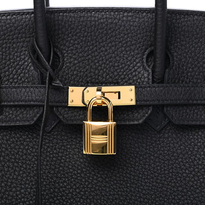 Hermes Togo Birkin 25 Black 7 of 10
