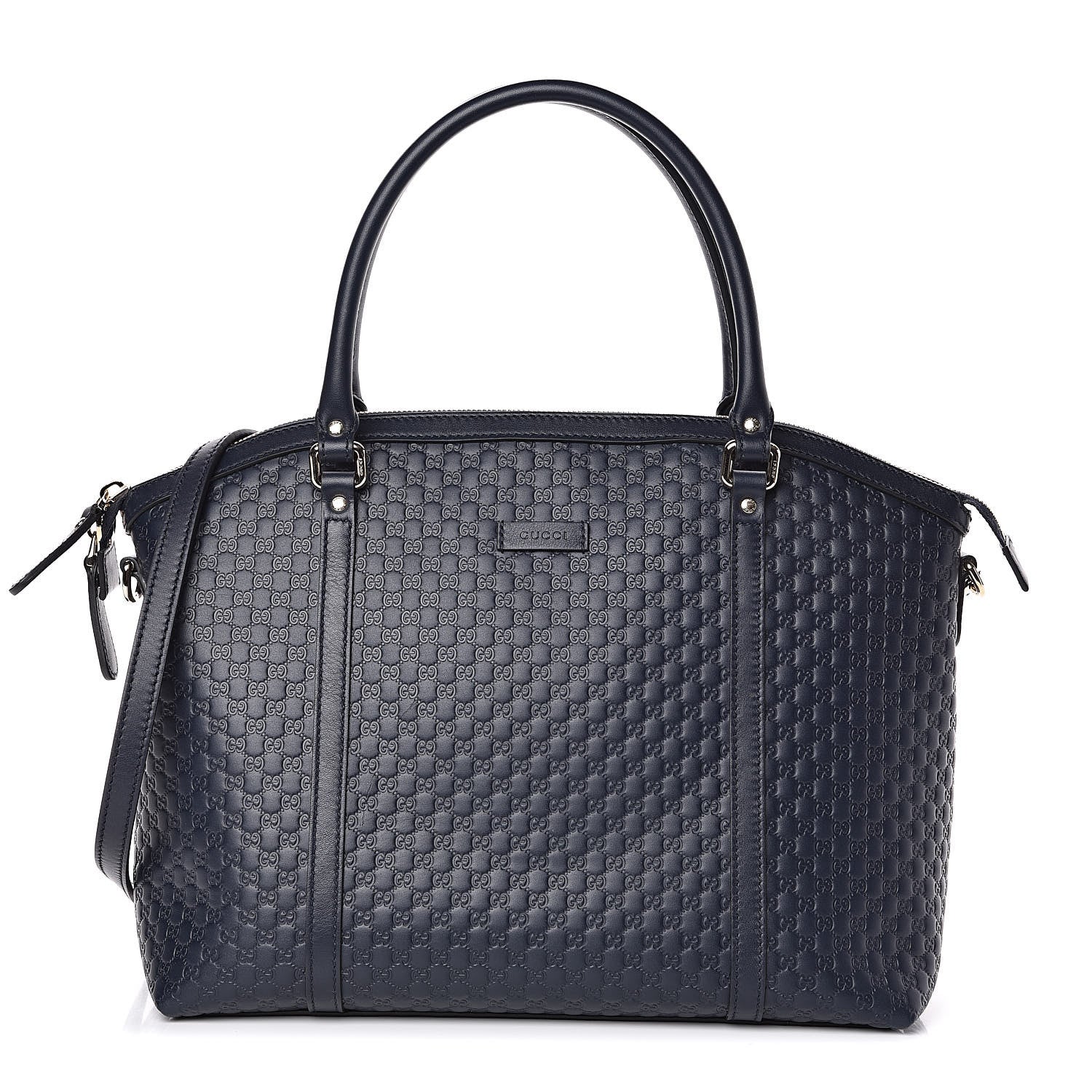Gucci Soft Microguccissima Dome Satchel Navy 1 of 11