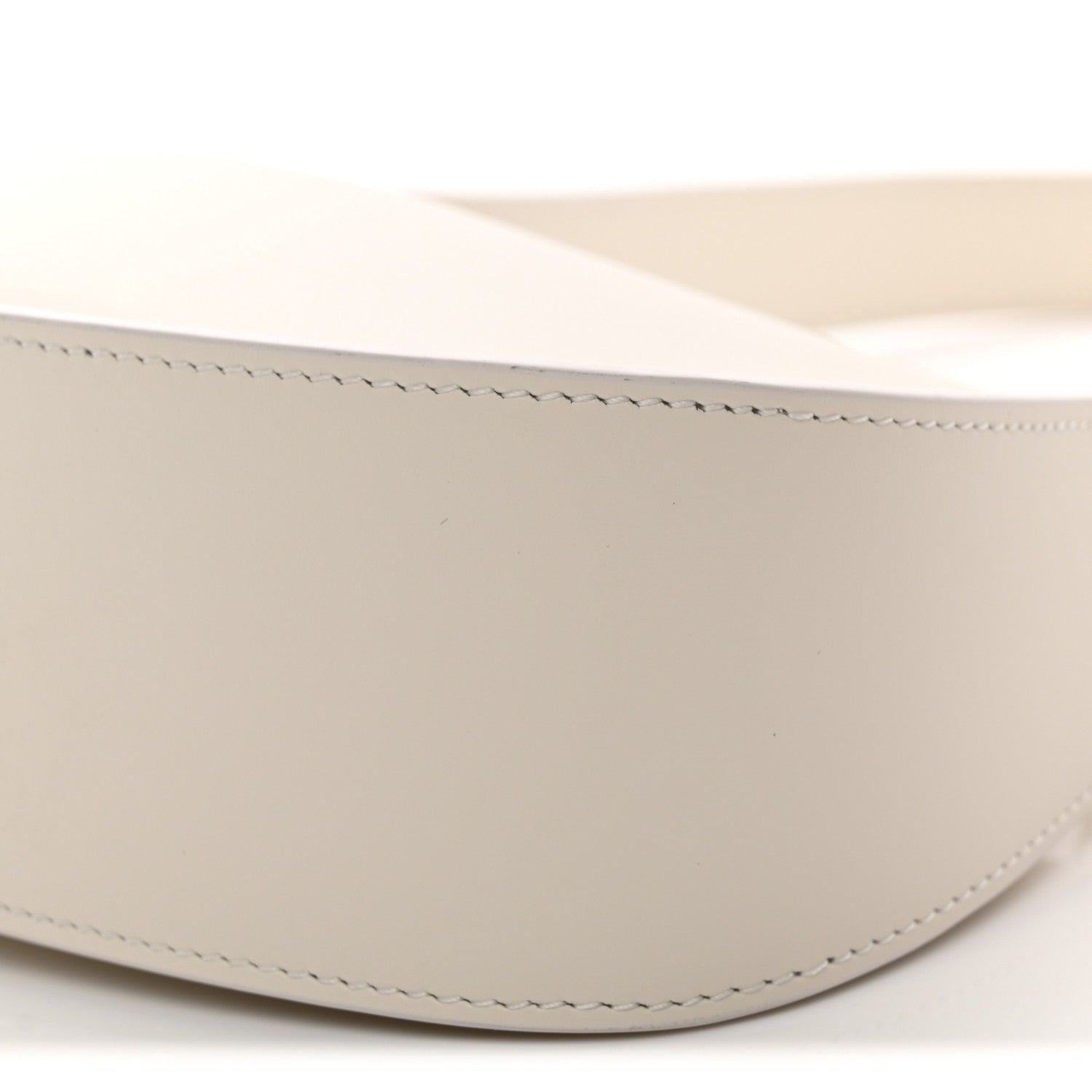 The Row Smooth Calfskin Half Moon Shoulder Bag New Ivory 9 of 9