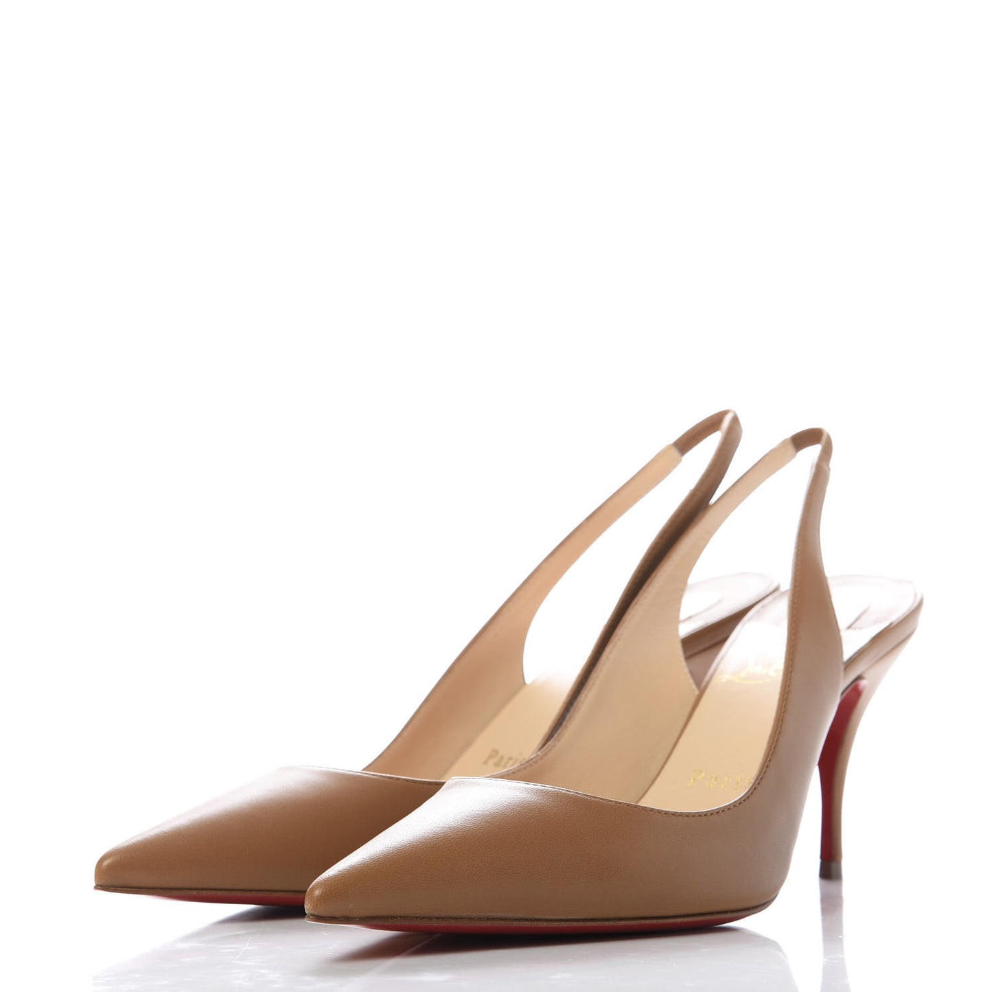 Nappa Clare Sling 80 Pumps 37 Cafe Cream