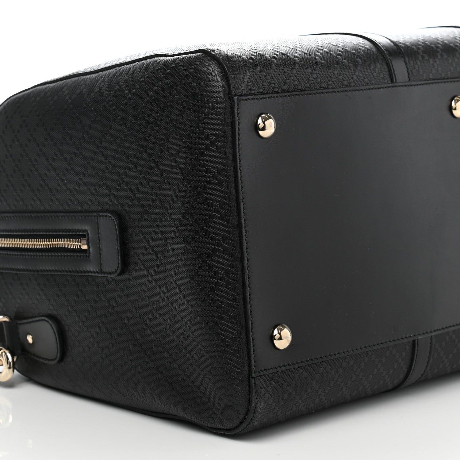 Gucci Bright Diamante Medium Carry On Duffle Black 5 of 12
