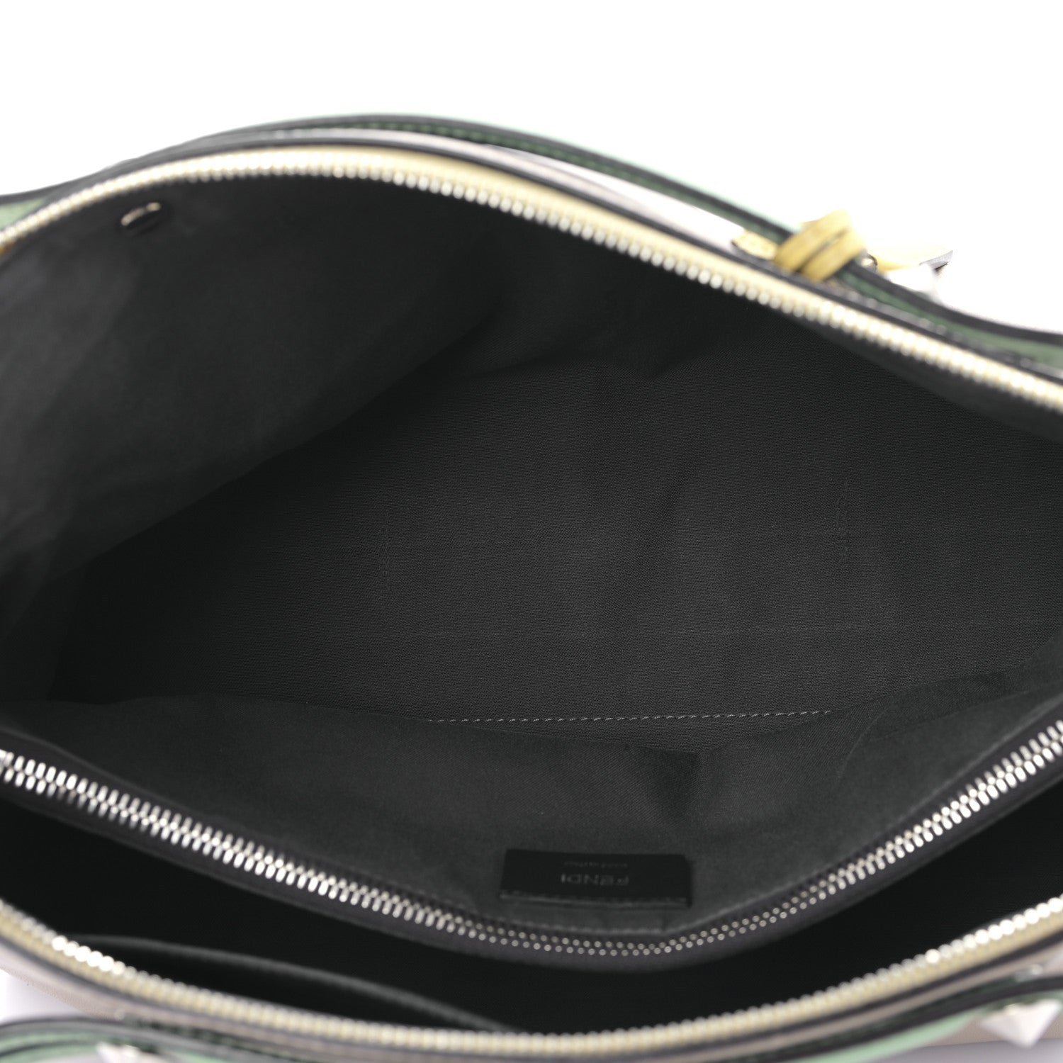 Fendi Vitello Dolce 4 Color Large By The Way Boston Bag Grigio Polvere Multicolor 5 of 9