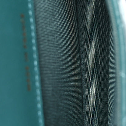 Chanel Lambskin Quilted Top Handle Flap Coin Purse With Chain Green 5 of 11