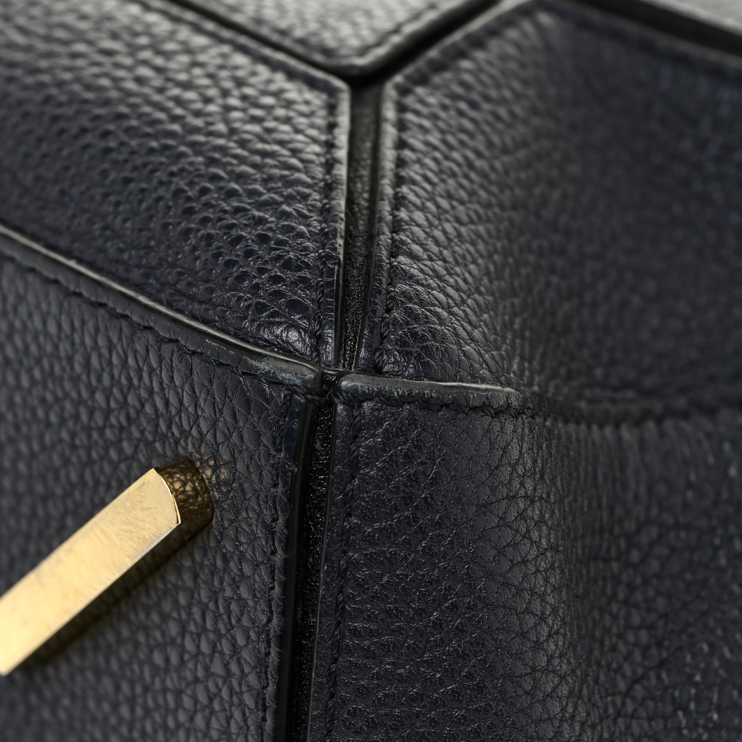 Calfskin Medium Puzzle Bag Marine