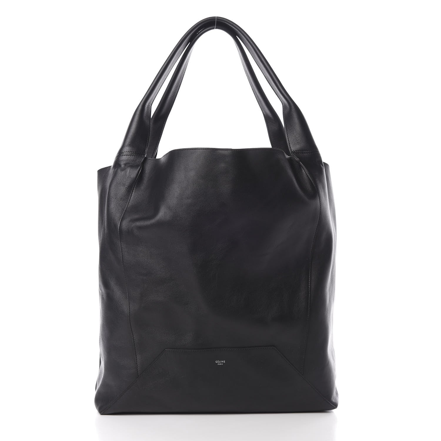 Celine Shiny Smooth Calfskin Large Shopper Black 3 of 15