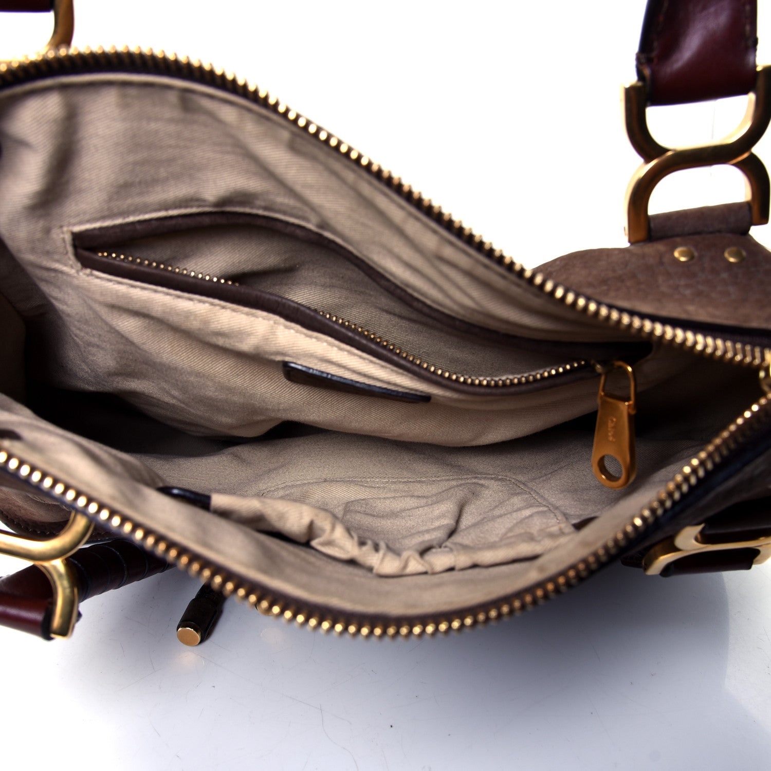 Chloe Nubuck Medium Marcie Satchel Dark Brown 4 of 4