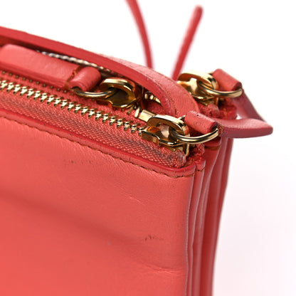 Celine Lambskin Small Trio Crossbody Bag Lipstick 19 of 21