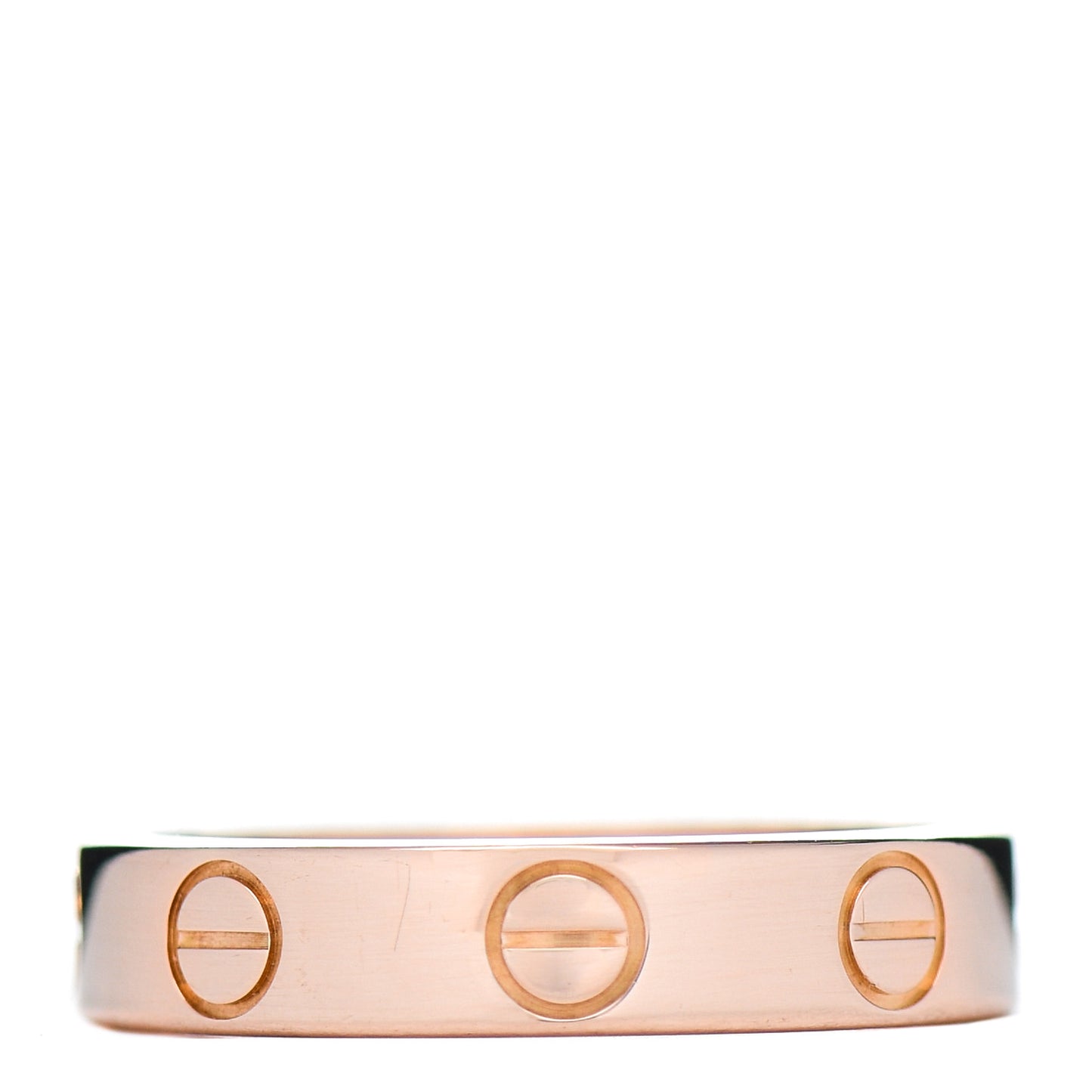 18K Pink Gold 3.5mm LOVE Wedding Band Ring 47 4