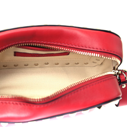 Valentino Garavani Calfskin Rockstud Camera Crossbody Bag Red 5 of 8
