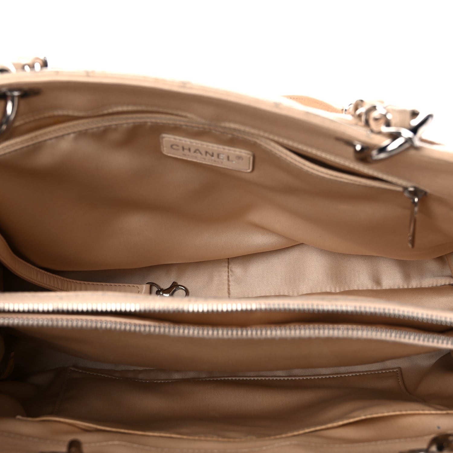 Chanel Caviar Quilted Grand Shopping Tote GST Beige Clair 4 of 32