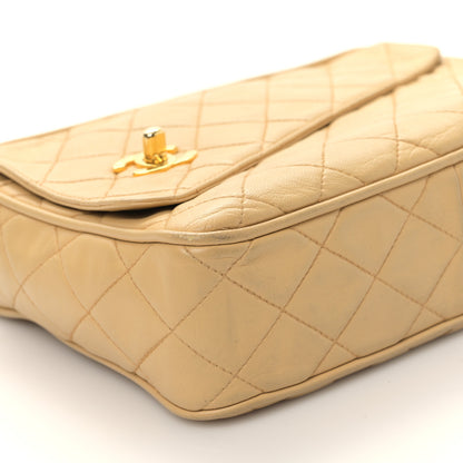 Chanel Lambskin Quilted Tassel Flap Camera Case Beige 9 of 10